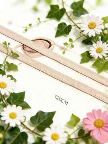 120CM Fashion Flat Shoelaces Suitable For Sneakers, Casual Shoes, Shoe Accessories, Shoelaces Only, Shoes Not Included - Apricot - View 2