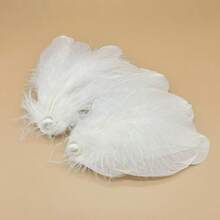 French Elegant Swan Feather Hair Clip, Atmospheric Side Clip, Hanfu Hair Accessory For Women,Bobby Pin,Hair Claws - Multicolor - View 7