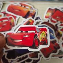 Disney 50 Pcs Car Series Stickers, Cartoon Sticker Decorations, Car Decoration Stickers, Party Small Gifts, Luggage Compartment Decoration Stickers, Skateboard Decoration Stickers, Laptop Decoration Stickers, Helmet Decoration Stickers, Notebook Decoration Stickers, Office Supplies, Birthday Gifts, Friend Gifts, Party Gifts, Festival Gifts. Applicable To Cars, Notebooks, Water Bottles, Laptops, Luggage Compartments, Scrapbooks, Etc. (Random Shipment) - Single Piece - View 1