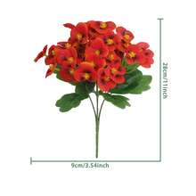 1/3 Bông Hoa Pansy Nhân Tạo Chống Tia UV, Cây Giả Dùng Để Trang Trí Chậu Cây Ngoài Trời, Cửa Trước, Hiên Nhà, Sân Vườn, Cửa Sổ, Nhà Cửa - Nhiều màu - Xem 17