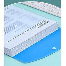 12pcs A4 Size High Capacity Loose Leaf Binder Folders, With 11-Hole Rings, Made Of Modern PP Material, Expandable Snap Button And Label Pockets, Suitable For School, Home, Office, Attendance, Travel - Portable Design, Back To School, Study Supplies - Multicolor - View 7