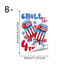 1/3pcsIndependence Day Themed Window Decals, Celebrating Freedom And Patriotic Decorations, Reusable With Electrostatic Adsorption, Suitable For Shops, Restaurants, And Home Decor. - Independent Window Decals - View 15