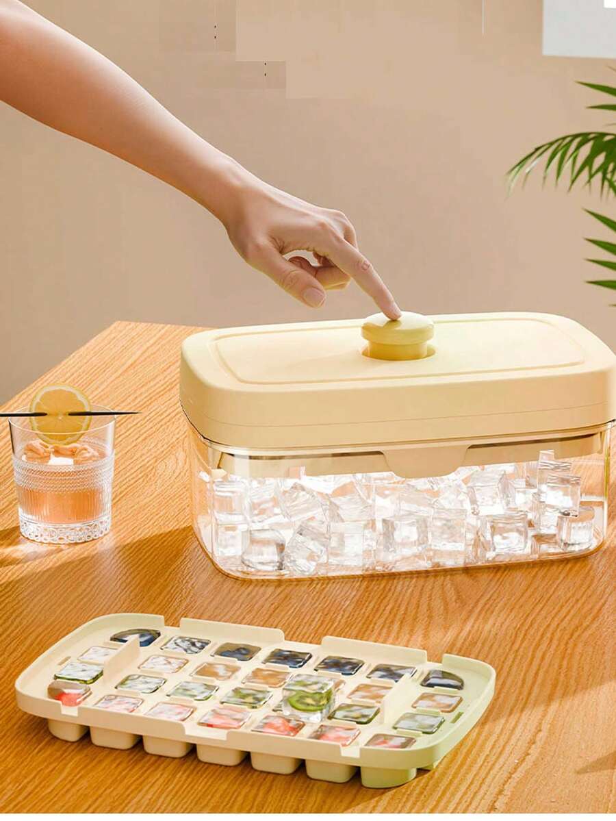 Tray, Pressure Ice Maker Mold, Homemade Storage Box, Freezer Maker, Large Capacity - Multicolor - View 1