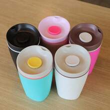 Tumbler Lid Replacement Compatible With Owala SmoothSip 12oz 20oz Slider Insulated Stainless Steel Coffee Tumbler, Leakproof Top Cover Fit For Owala 20oz/12oz Travel Mug (Black) - 黑色的 - 查看 3