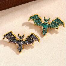 2026 New Model, Devil Bat Brooch, Retro Men's And Women's Clothes With Accessories,  Friendly Corsage Silk Scarf Buckle, Clothing Shoe Buckle. - DW0993 Xanh lá - Xem 6