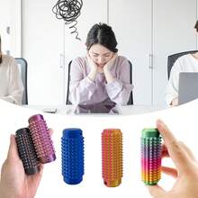 Little Ouchies Grippie Portable Vibrant Colors Stim Tool With Firm Plastic Spikes For Anxiety & Stress Relief Clip To Keys For On-The-Go Comfort Pain Stimulation Lmpulse Management - 橘色 - 查看 5