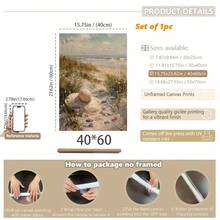 Tranh canvas treo tường (1 tấm), tranh phong cảnh đường bờ biển, tranh in hình mũ cỏ ven biển, trang trí tường hình cồn cát biển, trang trí thiên nhiên biển mùa hè, thích hợp cho căn hộ, phòng ngủ, phòng khách, phòng tắm, nhà bếp, quà tặng tân gia, quà sinh nhật. - Nghệ thuật bãi biển - Xem 15