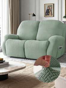 3-Seater Recliner Sofa Cover, Stretch Jacquard Sofa Slipcover, Suitable For Recliner Sofa & Leisure Armchair, Furniture Protector - Multicolor - View 5