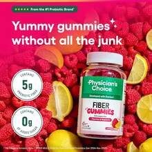 Fiber Supplement Gummies – Prebiotic Chicory Root Fiber For Digestive & Gut Support | Sugar Free Vegan Daily Gummies For Adults, 60 Count - 1 chai - Xem 2
