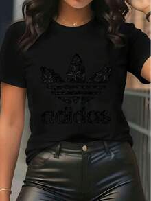 Dam-T-shirts - Svart - Visa 1