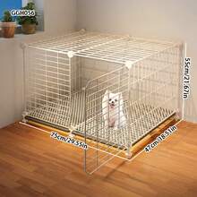 Lồng chó nhỏ, thích hợp cho chó Pomeranian, Teddy, Bichon Frise, nhà ấm áp cho thú cưng với hộp vệ sinh có thể tháo rời, phù hợp cho chó cỡ trung và chó con vào mùa thu/đông. - Nhiều màu - Xem 4