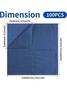 20/60/100 Pcs Cocktail Napkins Disposable, 2-Ply 5" X 5" Party Napkins, Square Beverage Dinner Napkin For Wedding Birthday Party Anniversary Reception Bar Event - Navy Blue - View 2