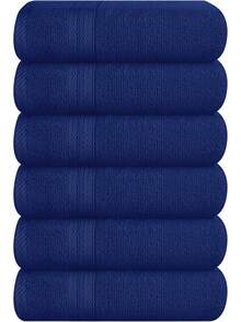 Black Towel Set - 8 Piece Bathroom Towel Set -% Ring Spun Cotton, 2 Bath Towel 27x54, 2 Hand Towel 16x28 And 4 Washcloth 13x13 - Ultra Soft Highly Absorbent, Luxury Bathroom - Xanh nước biển - Xem 10