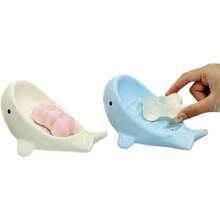Bộ 3 khay đựng xà phòng hình cá voi sáng tạo, khay đựng xà phòng bằng gốm sứ cho phòng tắm, khay đựng xà phòng treo tường. - Nhiều màu - Xem 4