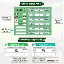 2026 WorldCup Schedule Poster, WorldCup 2026 Merchandise For Soccer Fans, Soccer Tournament Poster For Fans, Party Decorations Matches Wallchart, Can Record Scores 38.5"*27.5" - World Cup Poster - View 8