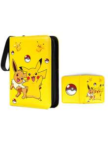 pokemon Kartenspeicherbox, 4-Fach Sammelbox für Karten, Kartenalbum, hält bis zu 120 Karten verschiedener Arten (Karten nicht enthalten) - Verschiedenfarbig - Übersicht 4