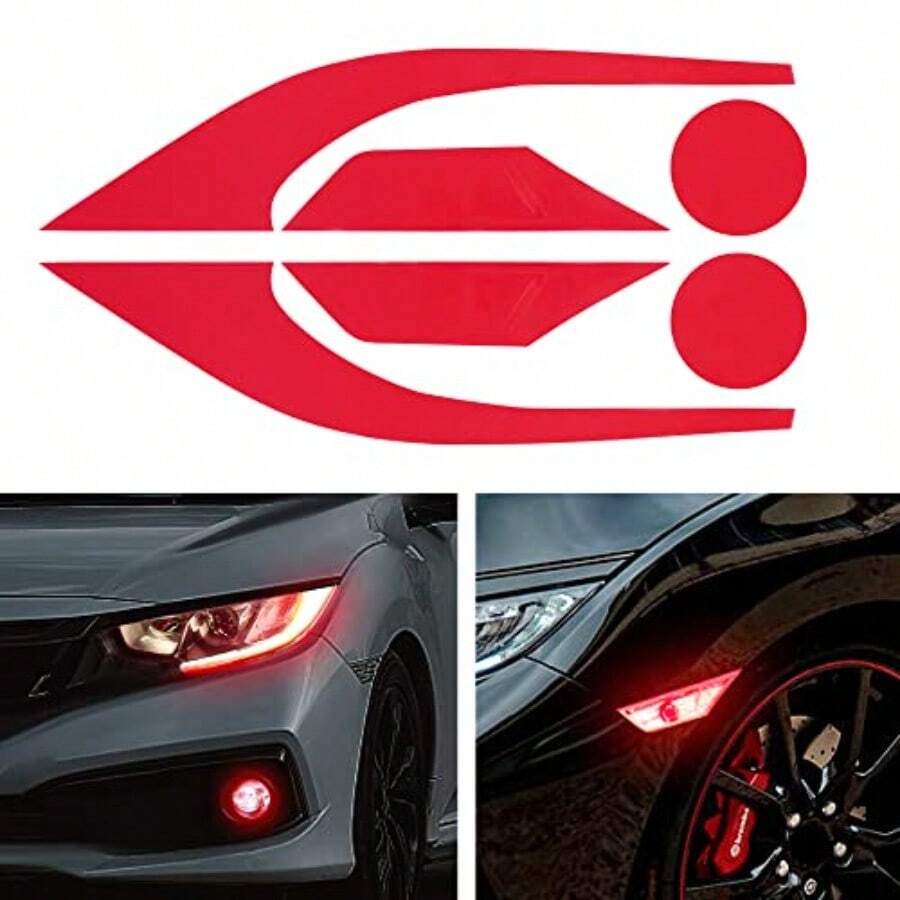 3 Pair L Smoke Tint Fog Lig Eadlig Side Marker Lig Film  Onda Cic 2016-2021 Fender Turn Signal Lig Stickers Self Adesive Decals Car L Smoke Stickers Ration Red - Red - 查看 1