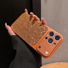 1 chiếc ốp lưng điện thoại đính đá lấp lánh mới, có cửa sổ lớn bảo vệ màn hình, tương thích với iPhone 17 Pro Max, 17 Pro, 17, 16 Pro Max, 16 Pro, 16, 15 Pro Max, 15 Pro, 15, 14, 14 Pro Max, 14 Pro, 13 Pro Max, 13 Pro, 13. Ốp bảo vệ điện thoại thời trang. - Nhiều màu - Xem 1