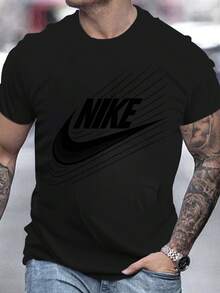 Men T-Shirts - 黑色 - 查看 6