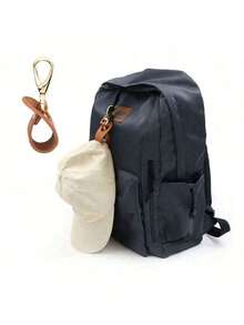 Portable PU Leather Hat Clip - Anti-Lost, Hands-Free Backpack Accessory For Sun Hats - Multiple Colors - Securely Attaches Hat To Bag, Wallet, Backpack, Luggage - Convenient & Fashionable, Lightweight Travel Hat Clip: Secure & Portable Backpack & Luggage Attachment, Multi-Functional Space-Saving, Adult Women Outdoor Hat Clip Accessory, Camping Equipment - Multicolor - View 4