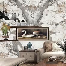 1 Roll Thick Gray Marble Pattern Self-Adhesive Wallpaper, Waterproof Oil-Proof Kitchen Decor Sticker, Removable Home Decor Wallpaper, Waterproof Bathroom Wall Sticker, Holiday Wallpaper - Marble - View 9