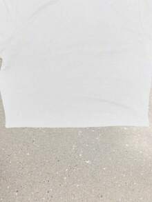 Short Sleeve Tops WomenWhite Crop Top With 'SPICY' Chili Pepper Print - Soft Cotton Blend, Short Sleeve, Perfect For Casual Summer Outfits2026crop Top - trắng - Xem 4