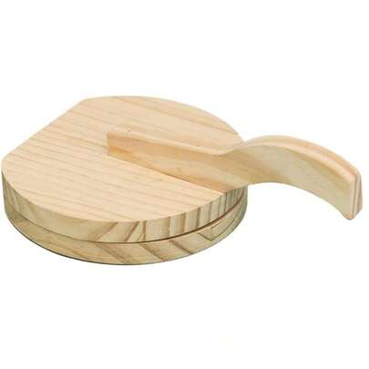 1 cái máy ép bánh tortilla bằng gỗ kiểu Mexico, máy làm bánh tortilla ngô thủ công, dụng cụ nhà bếp (màu gỗ)