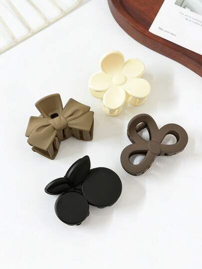 Kẹp tóc càng cua mờ dành cho nữ, phụ kiện tóc đa năng, kích thước nhỏ gọn, kiểu dáng tối giản, phù hợp với kiểu tóc búi, trang phục thường ngày và ngoài trời, mọi mùa.