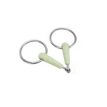 1pc Stainless Steel Apple Flavored Horse Bit, Rubber Coated Stainless Steel Apple Flavored Horse Snaffle Bit, Horse Riding Equipment - Multicolor - View 6