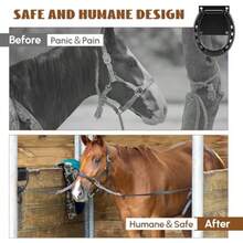 4 Set Tie Ring For Horses Heavy-Duty Solid Steel With Expansion Screws 3 X 3 Inch Horseshoe Cross Ties Down Tack Barn Stable Plies For Horse Black - 4 - View 3