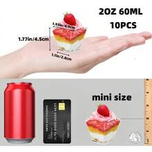 10-50个迷你甜点杯，果冻慕斯杯，纸质蛋糕品尝杯，适用于节日、派对、野餐、烘焙、烧烤、酒吧和其他场合 - 透明 - 查看 13