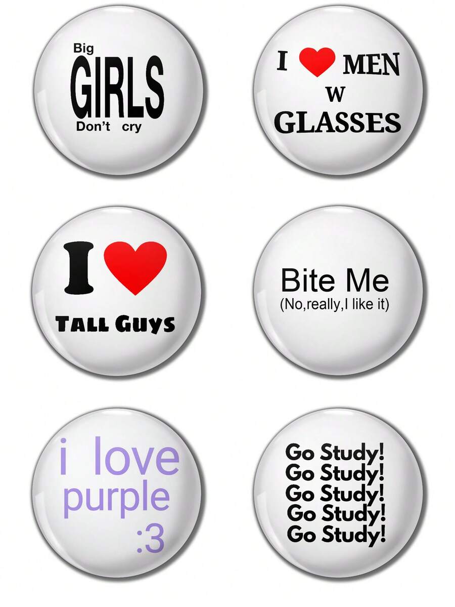 Funny Pattern Badge Brooch, Women's Badge, Pin Brooch, Bag Pendant, Clothing Accessory, Interesting Gift For Friends, Family, Teachers And Classmates - Multicolor - View 1