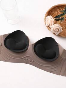 4pcs Thick Sponge Latex Bra Pads, Make Small Bust Look Bigger, Can Be Placed Inside Bra Lining - Multicolor - View 7