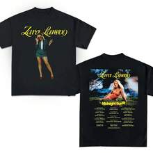 Zara Larsson 2025 Midnight Sunshine Tour Concert T-Shirt Zara Larsson Shirt Zara Larsson Tour Concert T-Shirt - 黑色 - 查看 1