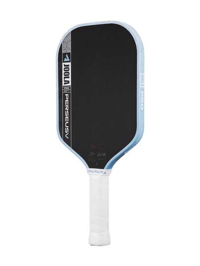 Paletă de pickleball JOOLA Pro V Enhanced - 16 mm - Suprafață texturată din fibră de carbon originală Agassi Graf Perseus - Cadru și miez de putere ranforsate, echipată cu cip NFC, control excelent, design ușor