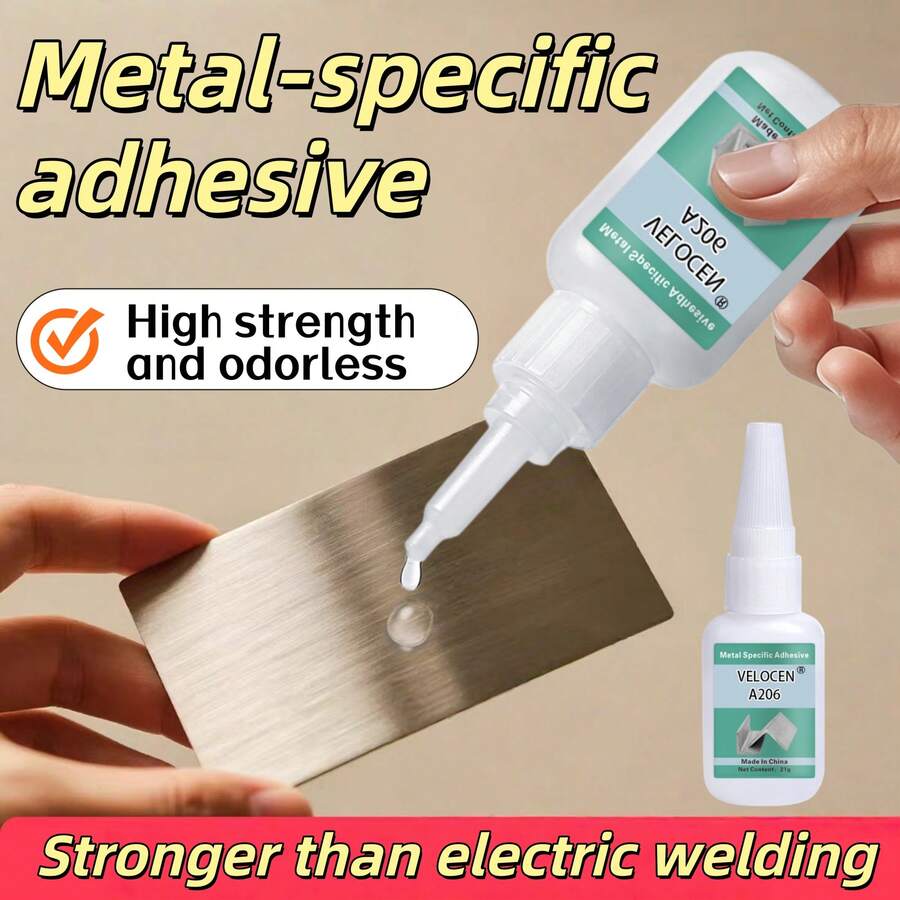 High Temperature Resistant, Strong, Fast Drying, Waterproof, Odorless, Instant Dry, High Strength Metal Adhesive, Suitable For Various Metals, Replacing Welding
