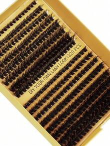 320 chùm mi giả, 16 hàng, mi nối riêng lẻ, độ dày 60D, 80D, 100D, độ dày 8-16MM, kiểu mi cong D mềm mại, tự làm tại nhà. - D - Xem 6