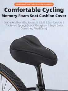 WEST BIKING Bicycle Seat Cover Thickened Memory Foam Comfortable Mountain Bike Seat Cushion Cycling Accessory. - Black - View 3