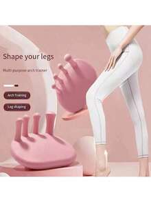 CS Arch Support Trainer, Toe Alignment Device - Pink, Sky Blue, Purple, TPE Material. Foot Fitness Equipment For Gym, Used For Balance And Stability Training, Strengthening Calf And Leg Muscles, Unisex Leg Shaping Design, Foot Bottom Exerciser, Gym, Christmas, Personalized Gift - Multicolor - View 2