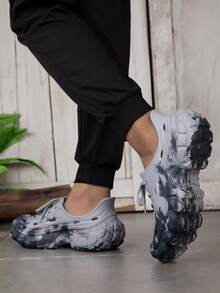 Giày đi bộ đường dài ngoài trời mới, đế dày, kiểu sandal kín mũi, phù hợp cho cả nam và nữ. - Xám - Xem 4