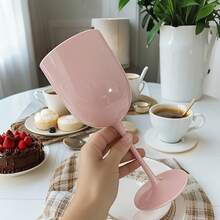 Ly sứ trắng 480ml, làm từ chất liệu chống vỡ và chịu áp lực. Ly sâm panh thích hợp cho đám cưới/tiệc tùng/dã ngoại, quà tặng ngày Valentine. - A - Xem 5