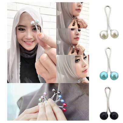 5/10/20 chiếc ghim cài áo ngọc trai dành cho nữ, quà tặng dự tiệc, kẹp khăn quàng cổ/khăn choàng, ghim áo len, kẹp ngọc trai nhiều màu sắc, phụ kiện thời trang, kẹp tóc hình chữ U