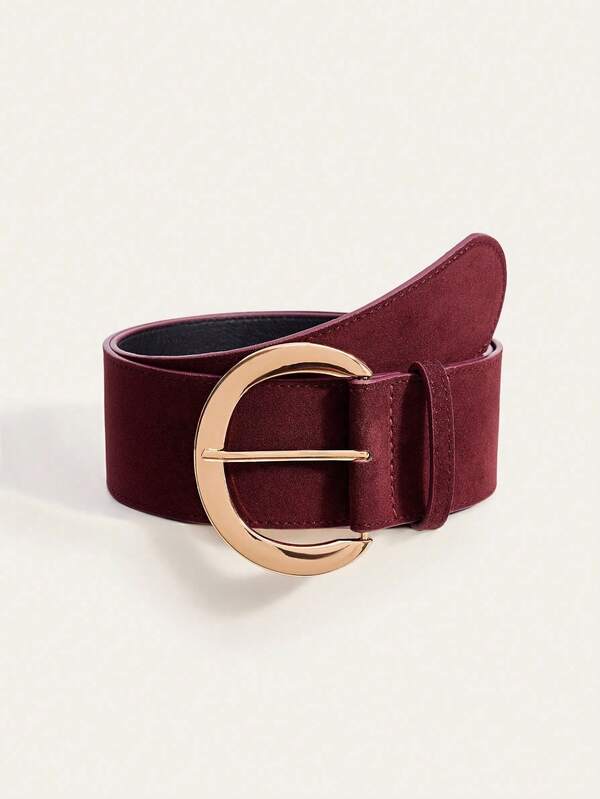 1pc Punk Retro Streetwear Wide Waist Belt, Suitable For Dresses, Jeans, Casual Pants, Daily, Work, School, Date, Party, Festival