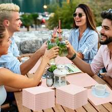 25pcs/50pcs/75pcs/Set Soft Square Floral Printed 2-Ply Napkins, 25cm*25cm Unfolded, Suitable For Wedding, Tea Party, Birthday Party Decoration, Party Supplies, Holiday Decoration, Holiday Supplies - Quantity - View 4