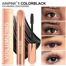 AINIPINK Volumizing Lengthening Mascara - 1pcs & 2pcs  Black, Waterproof Smudge-Proof Long-Lasting Formula, Clump-Free Precision Brush For Bold Lashes, Buildable Volume & Length For Natural To Glam Looks, Cruelty-Free Vegan-Friendly - Black - View 2
