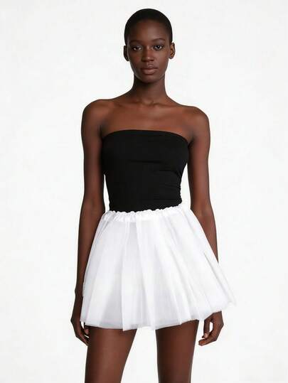 Gonna in tulle per performance, ballo in maschera, torta, gonna TUTU carina per feste, accessori natalizi per donne