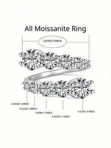 KAHOOT Chiếc nhẫn Moissanite 3,36 carat bằng bạc sterling 925 này là một chiếc nhẫn cưới hoặc nhẫn đôi chất lượng cao, sang trọng, cổ điển, thanh lịch và đa năng. Thích hợp cho đám cưới, cầu hôn, tiệc đính hôn, dạ hội, Ngày Valentine, Lễ Tạ ơn, Giáng sinh, Halloween, sinh nhật, kỷ niệm, lễ tốt nghiệp và các dịp lễ khác. Đi kèm hộp quà. Trọng lượng khoảng 2,77g. - Bạc - Xem 8