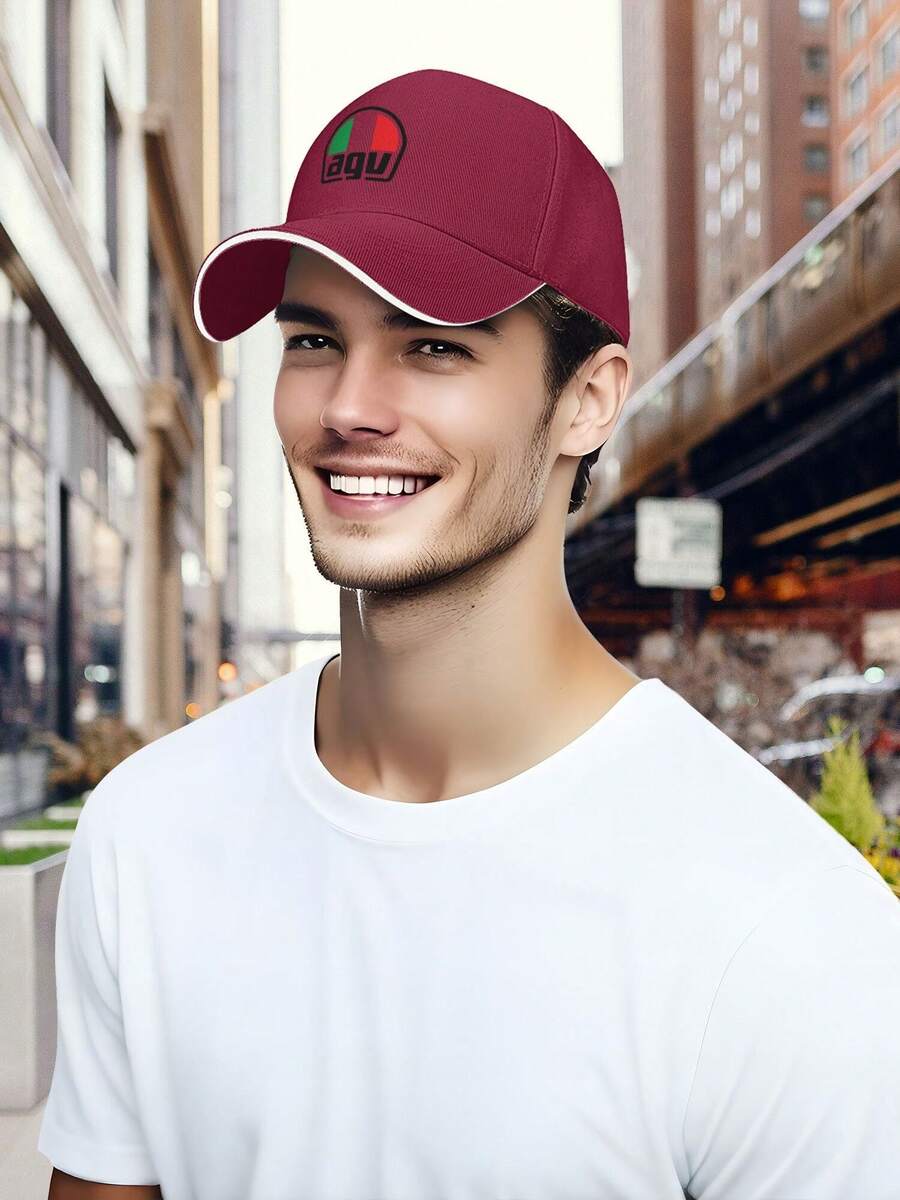 Agv New Printed Breathable Leisure Sandwich Baseball Cap - Đỏ - Xem 1