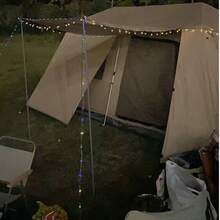 1pc Outdoor Solar Powered Waterproof Fairy String Lights, 20LED/100LED/200LED Crystal Ball Fairy Lights With 8 Lighting Modes, For Garden, Camping, Party, Standalone - Solar Powered, For Outdoor Decoration - Multicolor - View 6