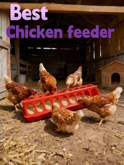 多孔鸡饲料盒，雏鸡饲养槽，长方形多孔鸟类喂食器，防抢食鸡槽，家禽喂食器，养殖用品，雏鸡槽，鹌鹑饲料喂食器，藤编鸡饲料槽